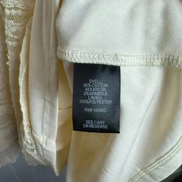 Torrid NWT Ivory Lace Smocked Waist Skater Skirt 4X P52 - Picture 9 of 14